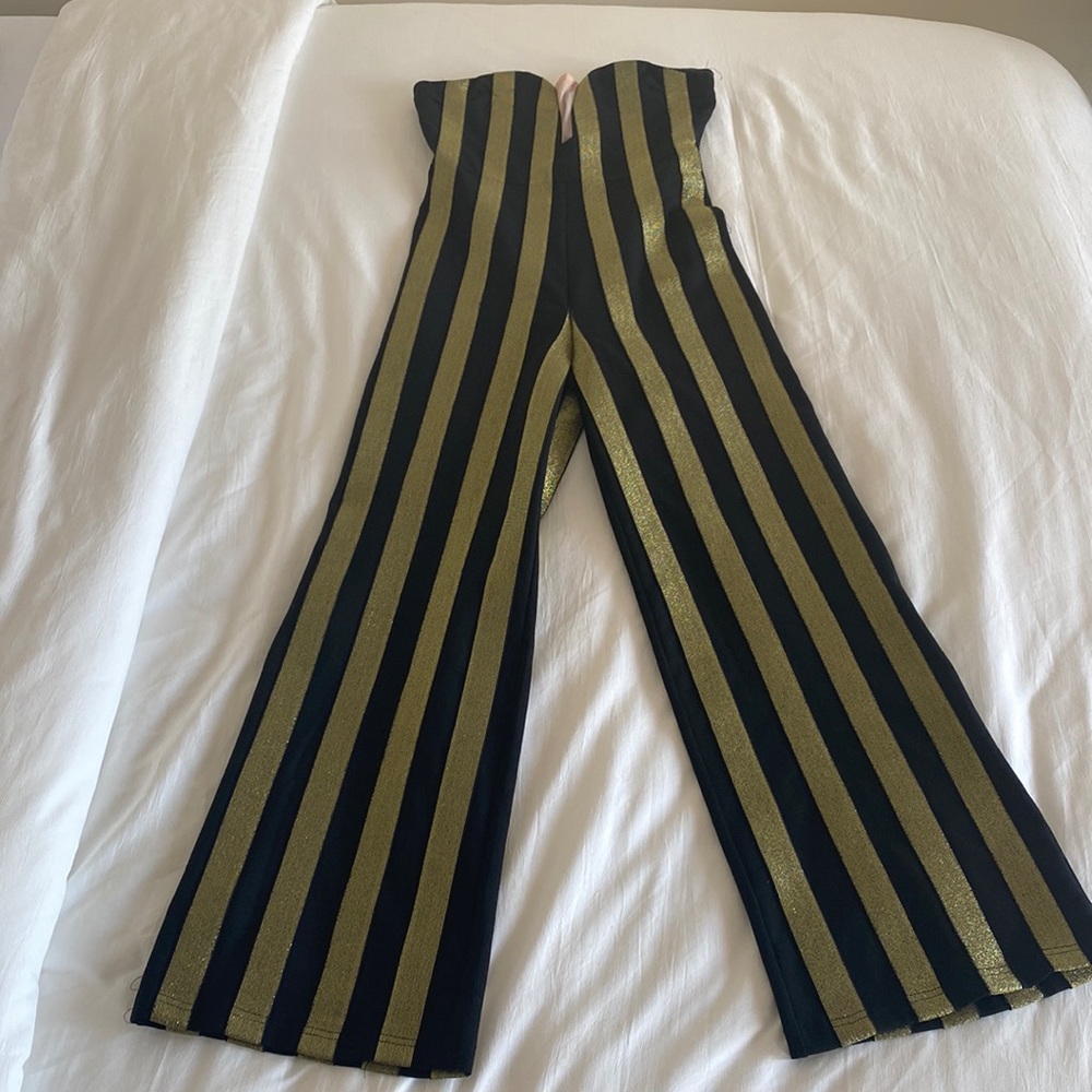 Black and gold jumpsuit